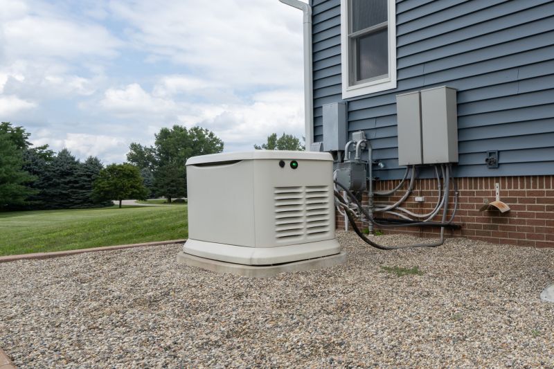 Residential Backup Generator in a Home Setting