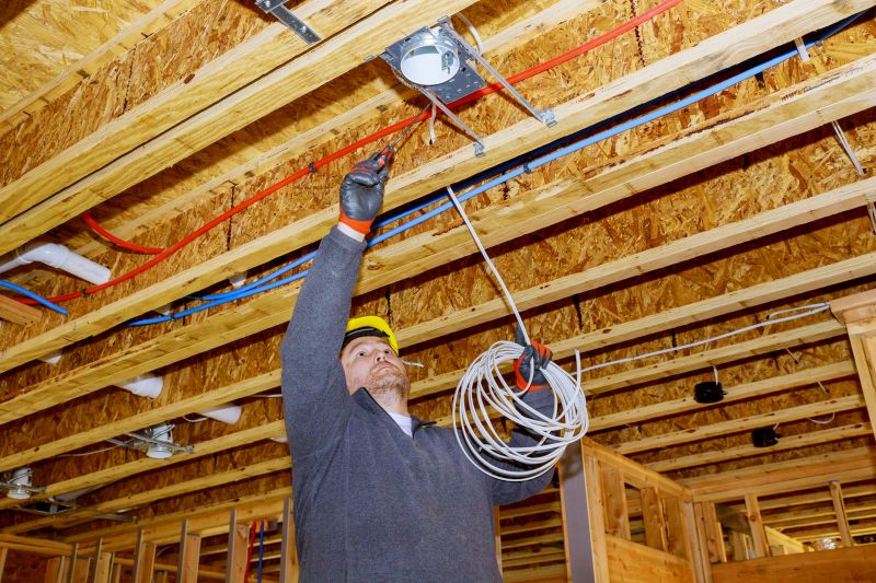 Electrician Installing Wiring